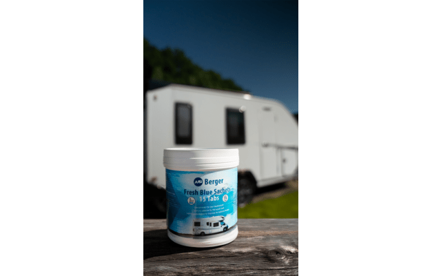 Pliculete pentru caseta de toaleta mobila sau rulota, Berger Fresh Blue Sachets (15 plicuri) - CampShop.ro