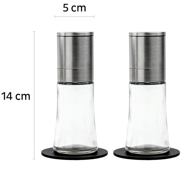 Rasnite manuale magnetice Silwy pentru condimente, 2 bucăți - CampShop.ro