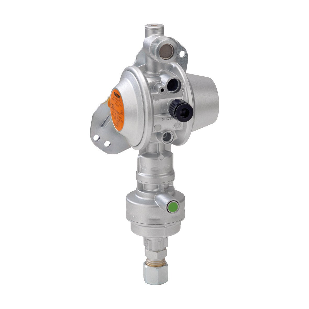 Regulator gaz cu senzor de impact pentru utilizare în mers Caramatic DriveOne Vertical 50 mbar, RVS 8 - CampShop.ro