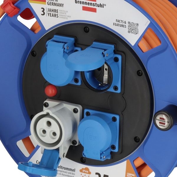 Rolă de cablu CEE pentru rulota/autorulota/Camping/Barcă BRENNENSTUHL - CampShop.ro