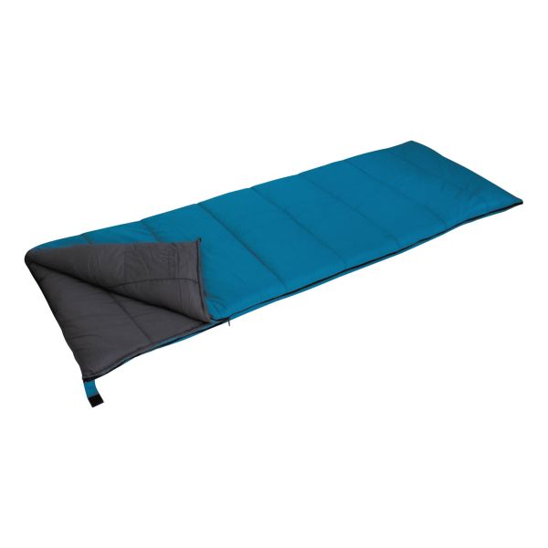 Sac de dormit dreptunghiular EuroTrail Alaska, 200 x 80 cm, albastru - CampShop.ro