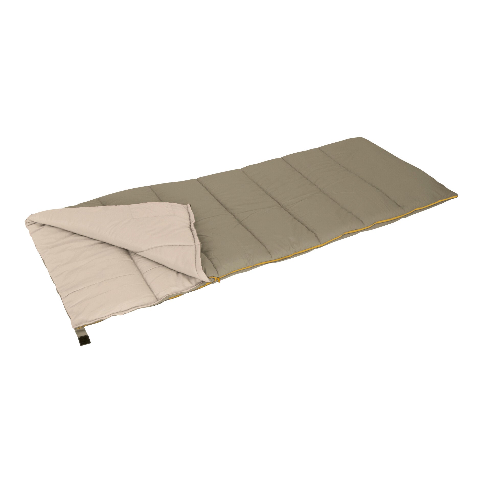 Sac de dormit dreptunghiular EuroTrail Brooks, 210 x 80 cm, bej - CampShop.ro
