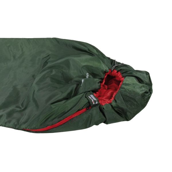 Sac de dormit tip "mumie", verde, de vara, High Peak Lite Pak 800, 210 x 75 cm - CampShop.ro