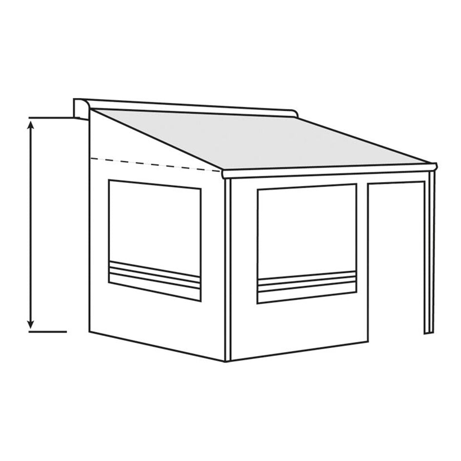 Secțiune frontală/perete frontal Residence G3 pentru marchiză - Fiat Ducato H2 / Ford Transit H3 versiunea - CampShop.ro