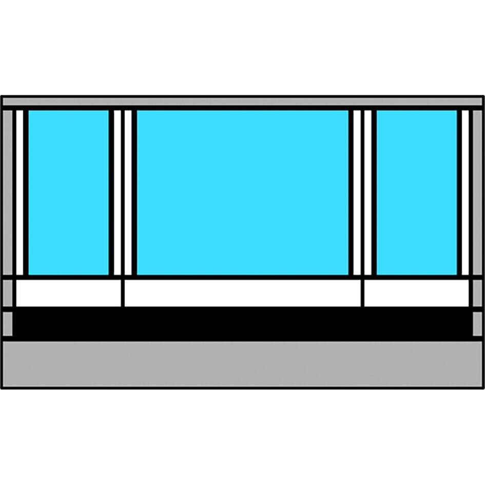 Secțiune frontală/perete frontal Residence G3 pentru marchiză - Fiat Ducato H2 / Ford Transit H3 versiunea - CampShop.ro