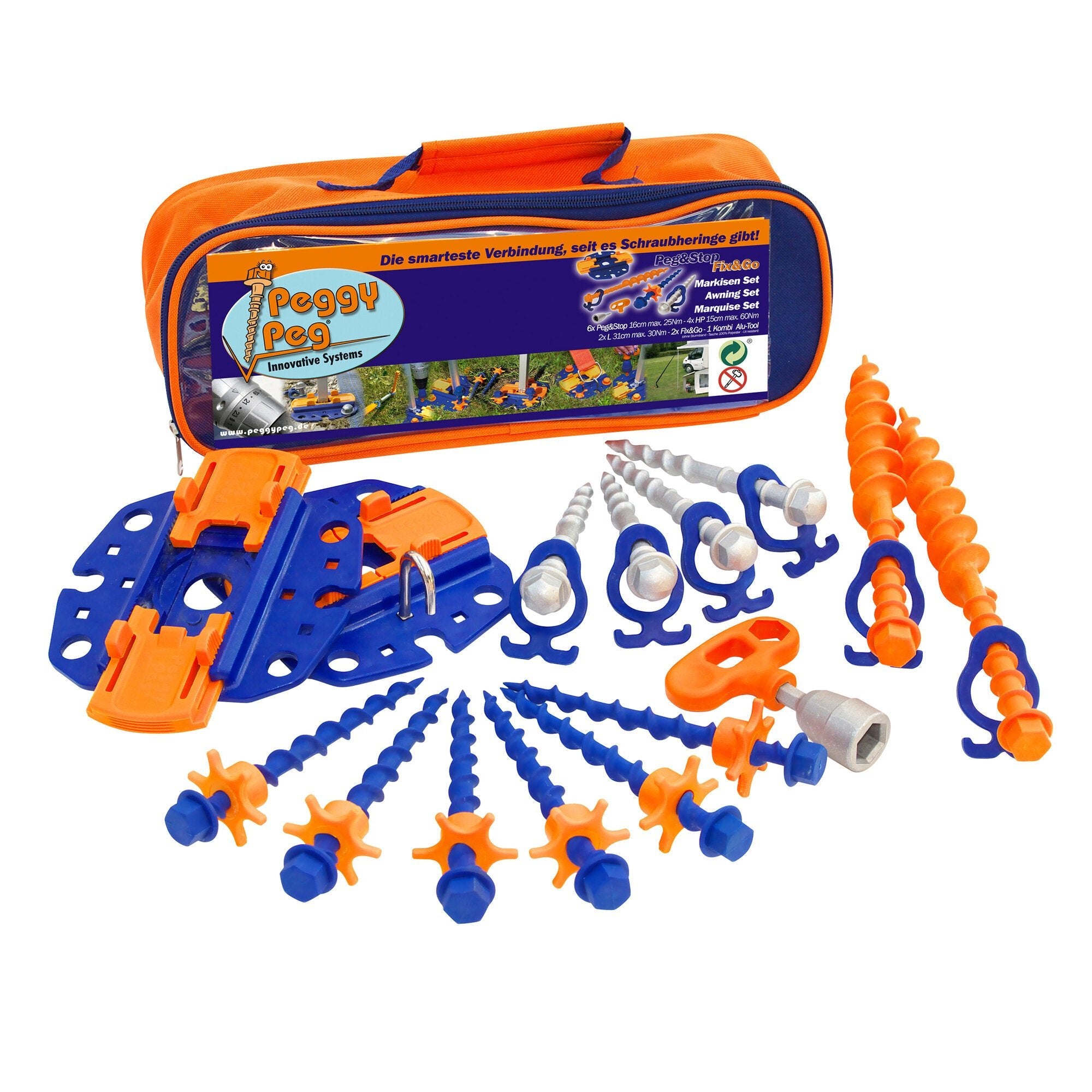 Set accesorii pentru fixarea marchize Fix&Go Peg&Stop - CampShop.ro