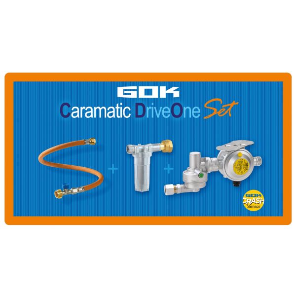 Set cu regulator orizontal si filtre pentru rulote/autorulote - Caramatic DriveOne - CampShop.ro