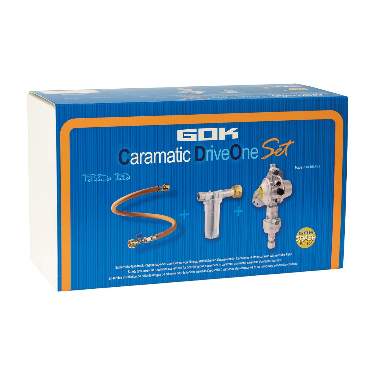 Set cu regulator vertical si filtre pentru rulote/autorulote - Caramatic DriveOne - CampShop.ro