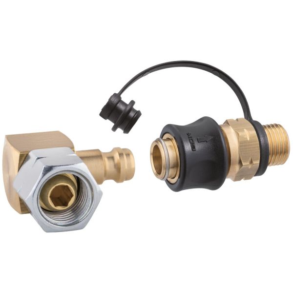 Set cupla rapida (Quick Release), unghi 90 grade. GOK tip SKU - QR, G 1/4 LH - KN x SKU și STN x G1/4LH - ÜM 90° - CampShop.ro