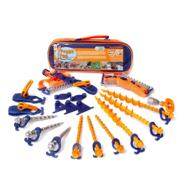 Set de accesorii pentru fixare pavilion auto/cort camping Peggy Peg 270° - CampShop.ro