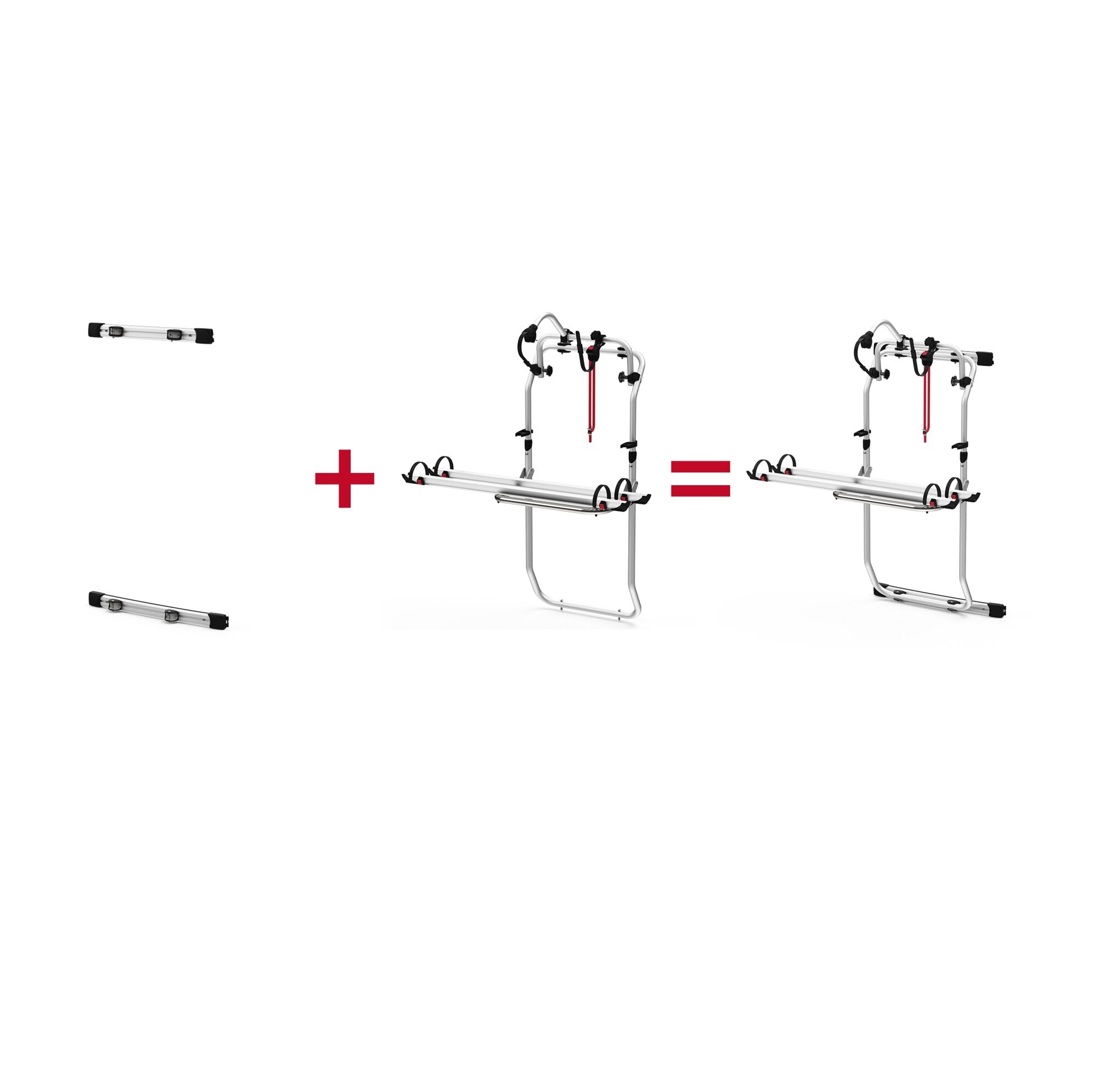 Set de montaj suport de biciclete FIAMMA Carry - Bike DJ pt. VW Crafter Generation 2, argintiu - CampShop.ro