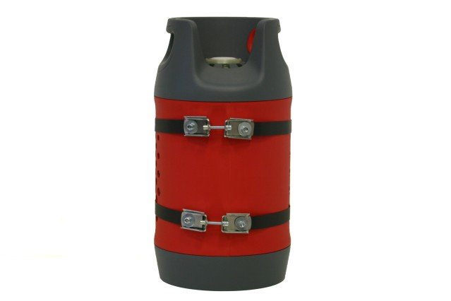 Set suport pentru butelie de gaz CAMPKO pentru Ø 300 mm, inclusiv 2x benzi de fixare + 2x întinzătoare (din oțel inoxidabil) - CampShop.ro