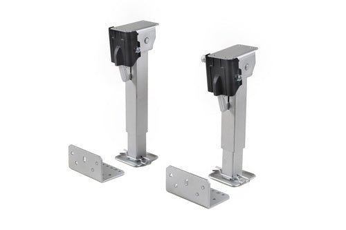 Sistem calare autorulota manual, Universal, set 2 picioare autorulota cu manivela 290 - 490 mm - CampShop.ro