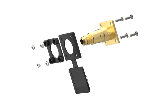 Supapă de umplere GPL CAMPKO W21.8 x 1/14 montată pe furtun de umplere GPL – dreaptă - CampShop.ro