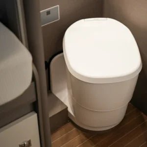 Toaleta pt. rulota, autorulota, barca, fara apa, Clesana C1, cu baza L - CampShop.ro