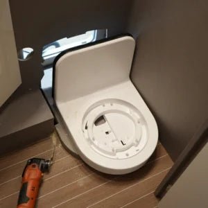 Toaleta pt. rulota, autorulota, barca, fara apa, Clesana C1, cu baza L - CampShop.ro