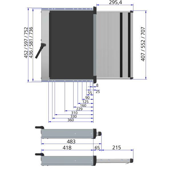 Treapta, scara, autorulota, electrica, Thule step G2 12 V Slide - Out Step 700 - CampShop.ro