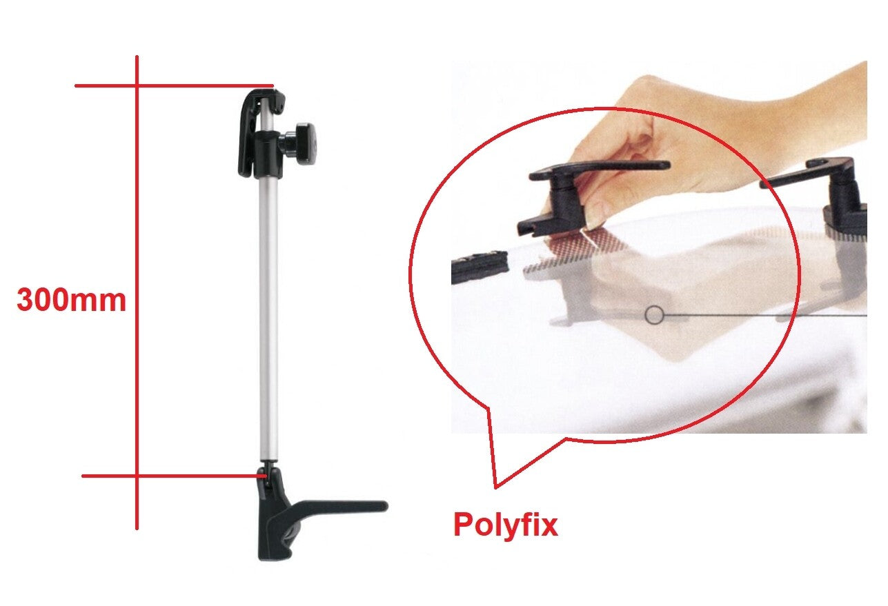 Brat extensie/deschidere pentru fereastra rulota/autorulota, ajustare continua, prindere Polyfix, POLYPLASTIC