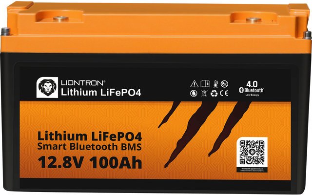 Acumulator pe baza de litiu (LiFePo4) LIONTRON Smart Bluetooth BMS 12.8V/100Ah - CampShop.ro