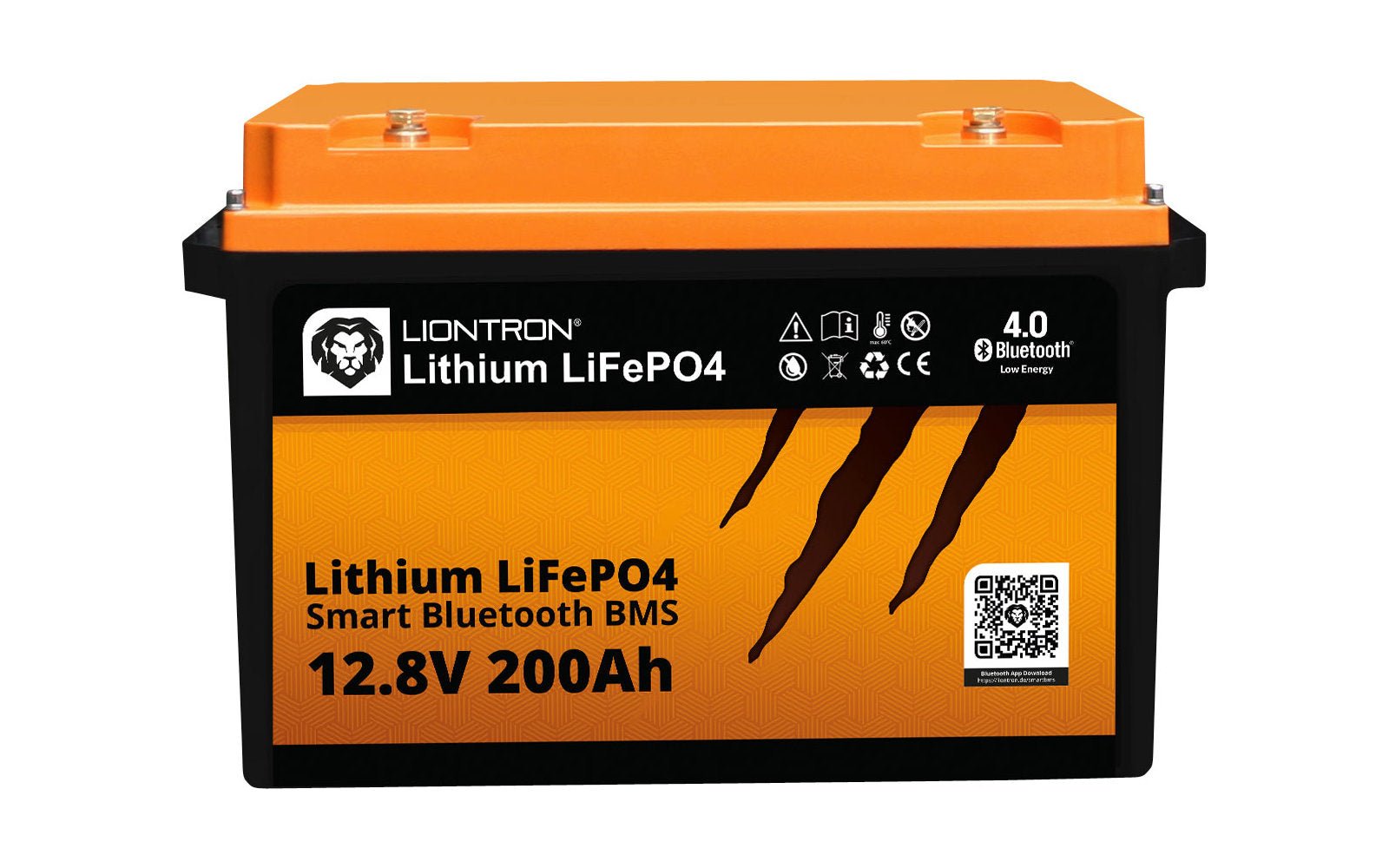 Acumulator pe baza de litiu (LiFePo4) LIONTRON Smart Bluetooth BMS 12.8V/200Ah - CampShop.ro