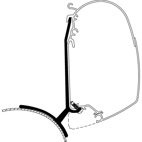 Adaptor pentru montaj Marchiza THULE 4200 si seria 5 - Renault Trafic / Opel Vivaro / Fiat Talento / Nissan NV300 - campshop.ro