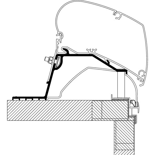 Adaptor THULE pentru rulote Hobby dupa 2014 pentru marchize TO Serie 6 si 9 - campshop.ro
