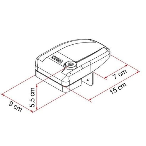 Antifurt rulota/autorulota pentru rama usa FIAMMA Safe Door Frame ALB - campshop.ro