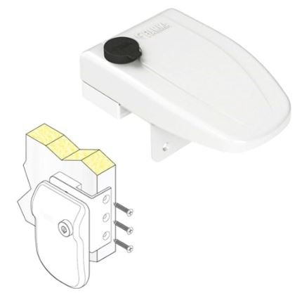 Antifurt rulota/autorulota pentru rama usa FIAMMA Safe Door Frame ALB - campshop.ro