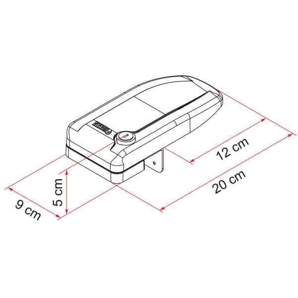 Antifurt rulota/autorulota pentru rama usa FIAMMA Safe Door Magnum Frame - campshop.ro