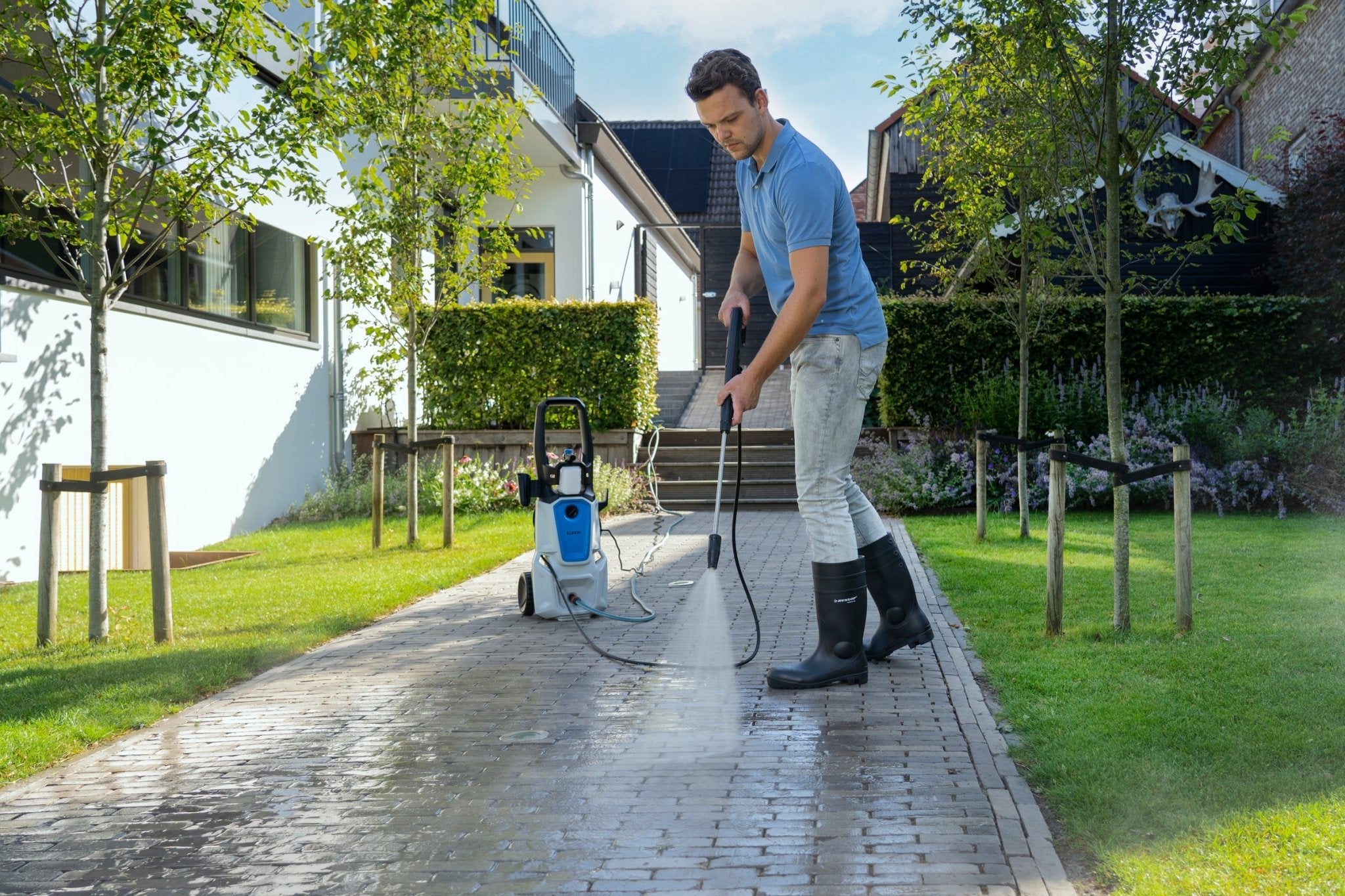 Aparat de spalat cu presiune (inclusiv pentru terase) EUROM FORCE 2501 IND - CampShop.ro