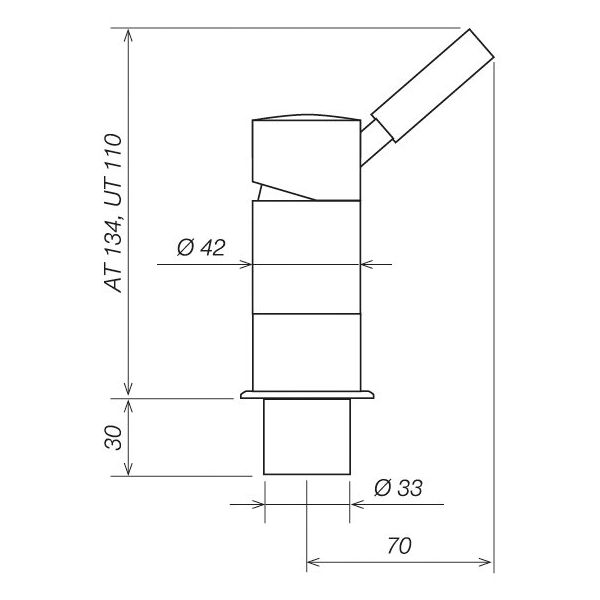Baterie monocomandă ceramică pentru duș Trend E - campshop.ro