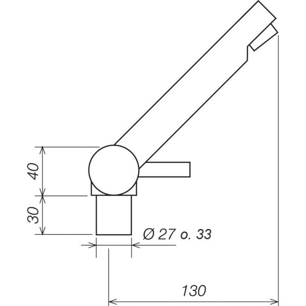 Baterie monocomandă dreaptă cu microcontact REICH Trend A - campshop.ro