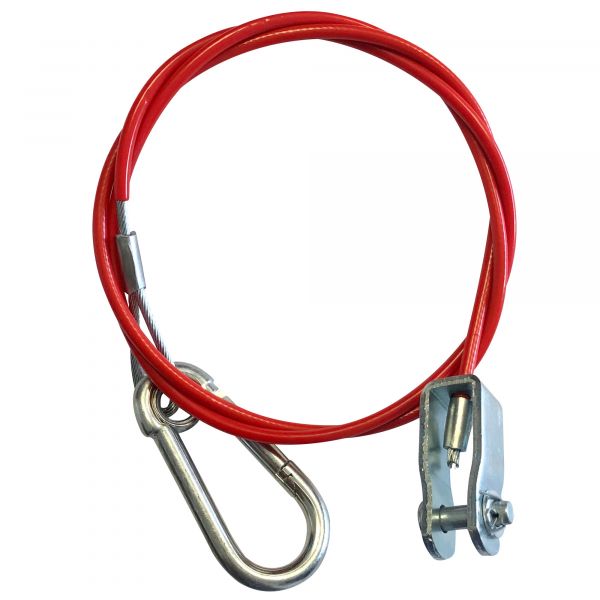 Cablu pentru frână de urgență cu carlig pentru rulotă / remorcă MOOG - versiune speciala KNOTT - campshop.ro