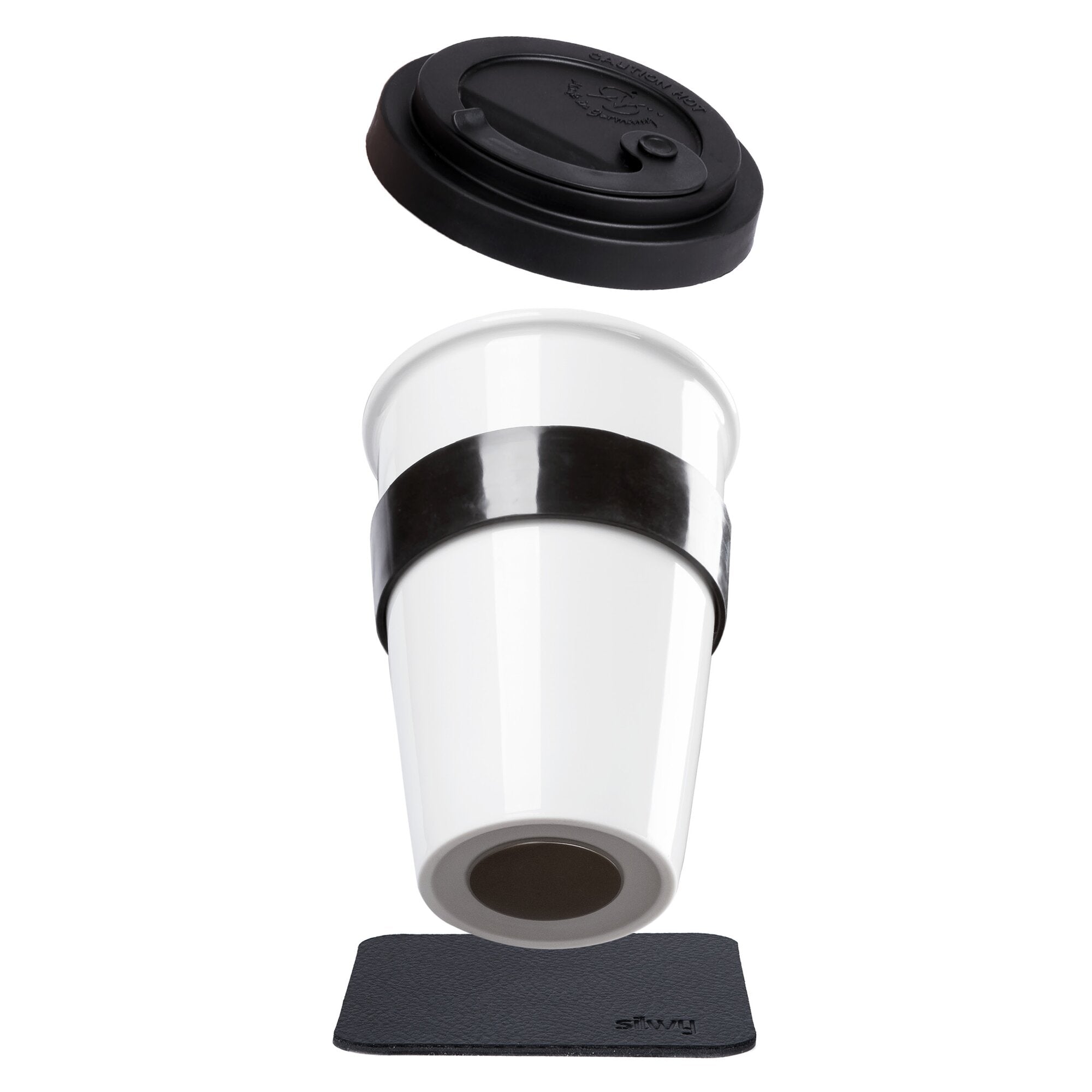 Cana de cafea din porțelan SILWY TO - GO - CUP 350 ml, 2 buc. - CampShop.ro