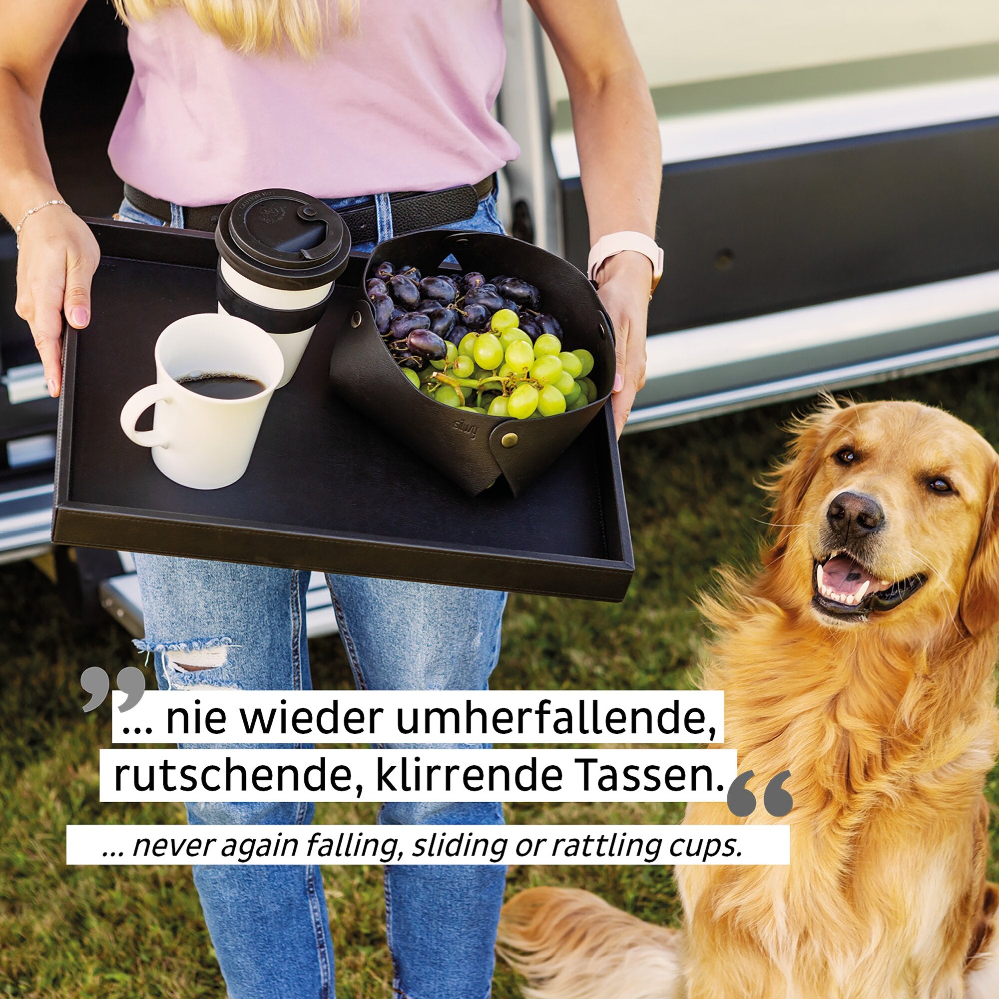 Cana magnetică din porțelan alb SILWY Camping 270 ml, 2 buc. - CampShop.ro