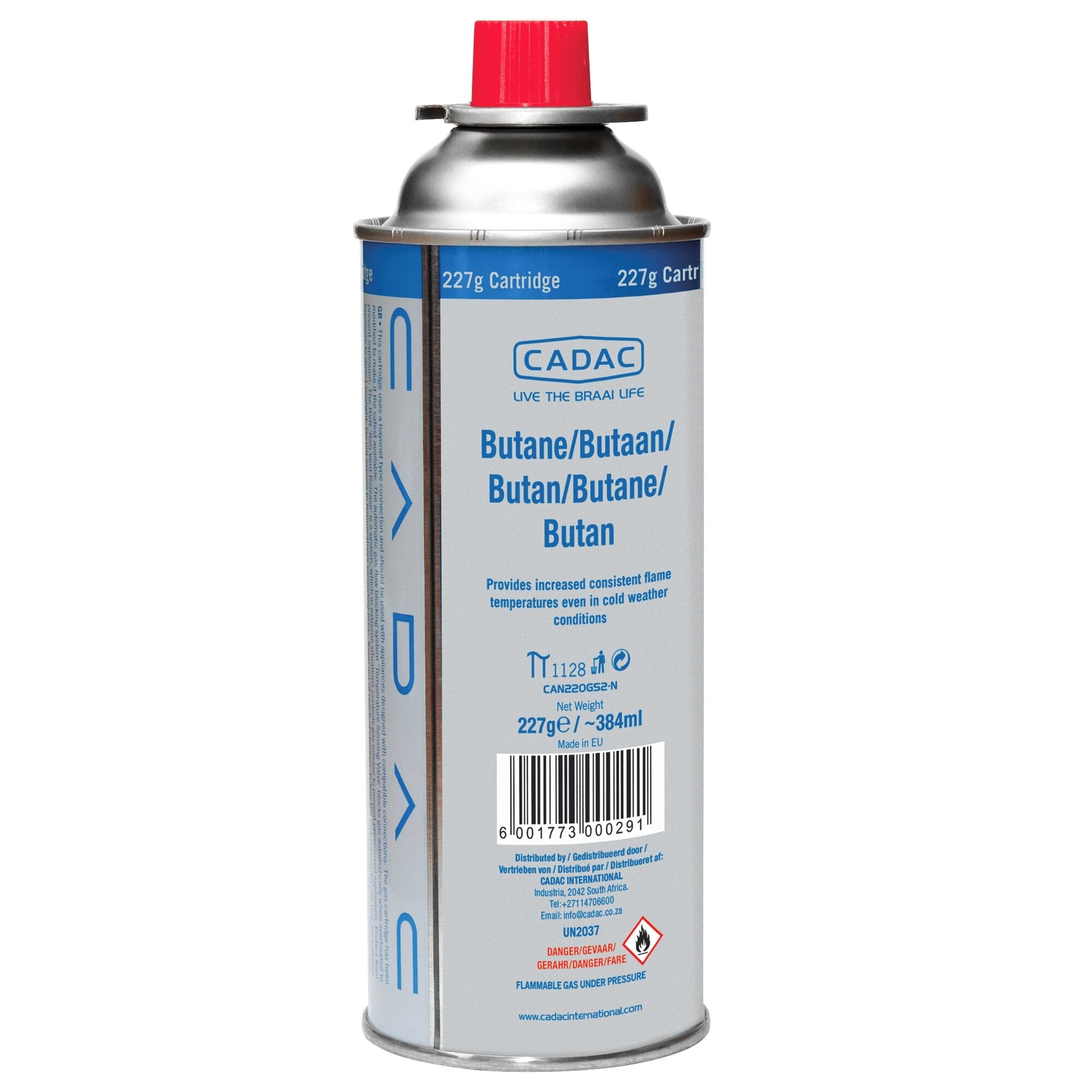 Cartuș gaz tip EN417 – pentru camping și echipamente outdoor CADAC 227 g - CampShop.ro