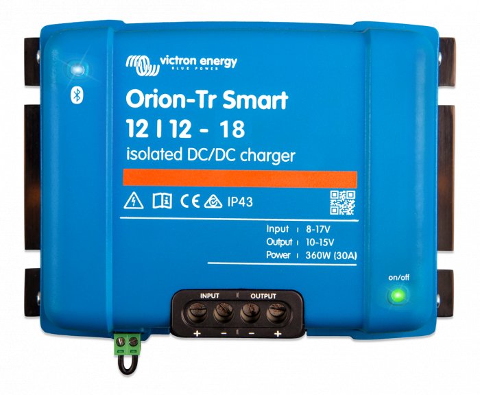 Convertor cu charger DC-DC Orion-Tr Smart Isolated 12/12-18 (220W), Victron Energy - CampShop.ro