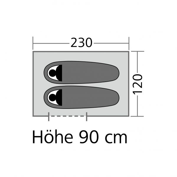 Cort de trekking HIGH PEAK Siskin 2.0 - campshop.ro