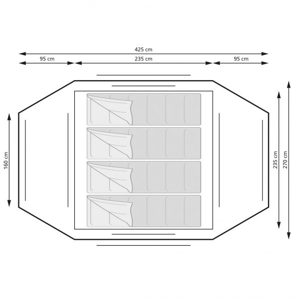 Cort tip Iglu EUROTRAIL Odyssey 4 - campshop.ro