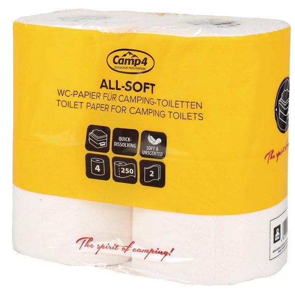Hartie igienica All Soft pentru toaleta rulota sau toaleta portabila, CAMP4 - campshop.ro