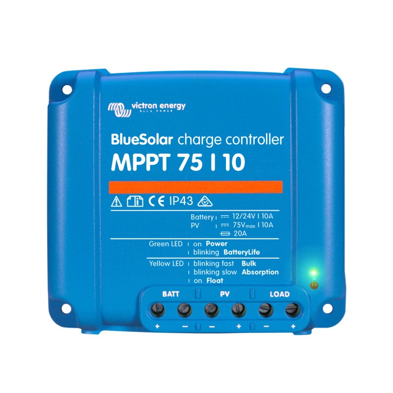 Incarcator solar 12V 24V 10A Victron Energy BlueSolar MPPT 75/10 - campshop.ro