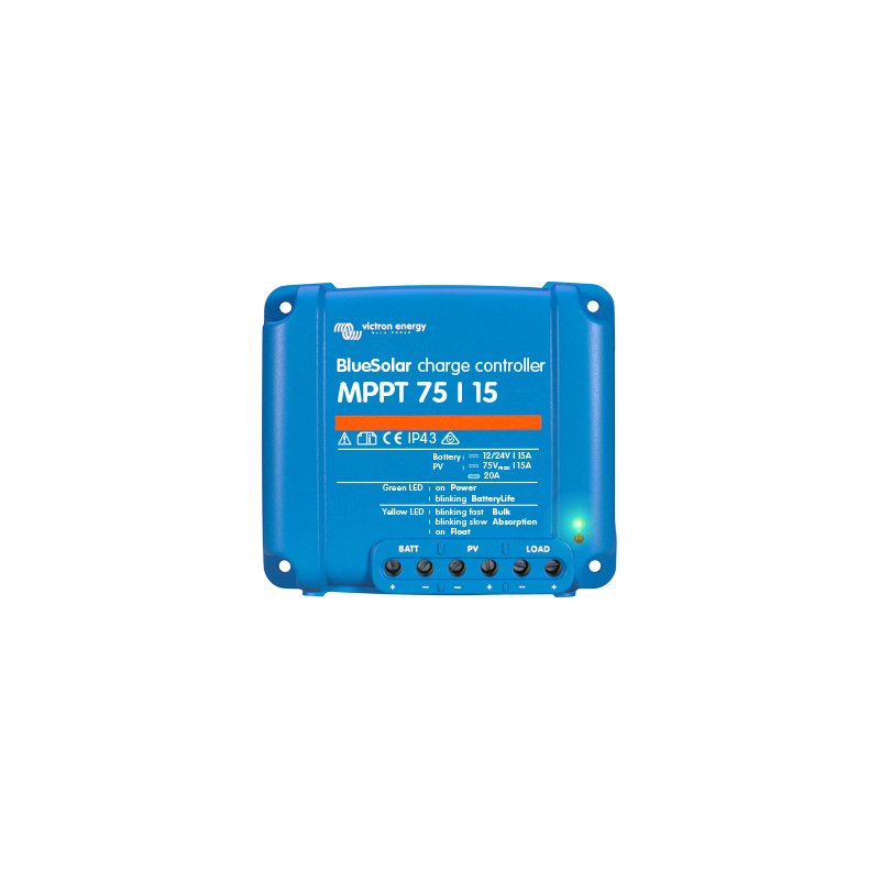 Incarcator solar 12V 24V 15A Victron Energy BlueSolar MPPT 75/15 - campshop.ro