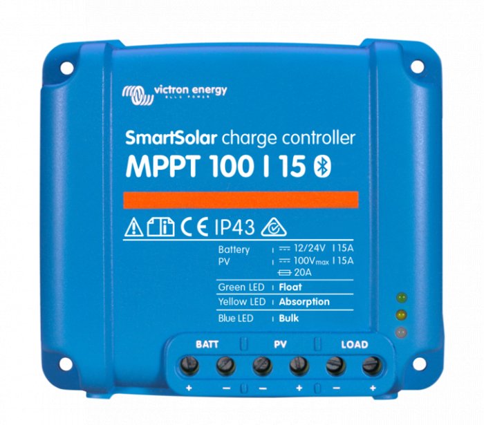 Incarcator solar 12V 24V 15A Victron Energy SmartSolar MPPT 100/15 - CampShop.ro