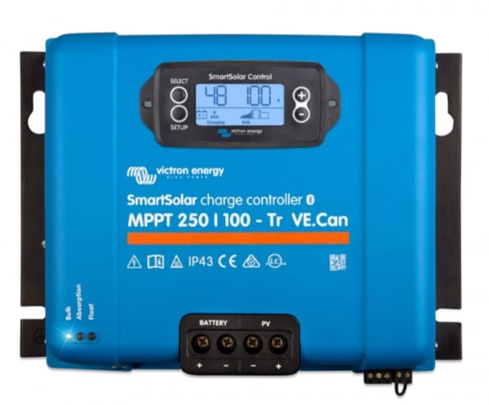 Incarcator solar 12V 24V 48V 100A Victron Energy SmartSolar MPPT 250/100-Tr-VE.Can - CampShop.ro
