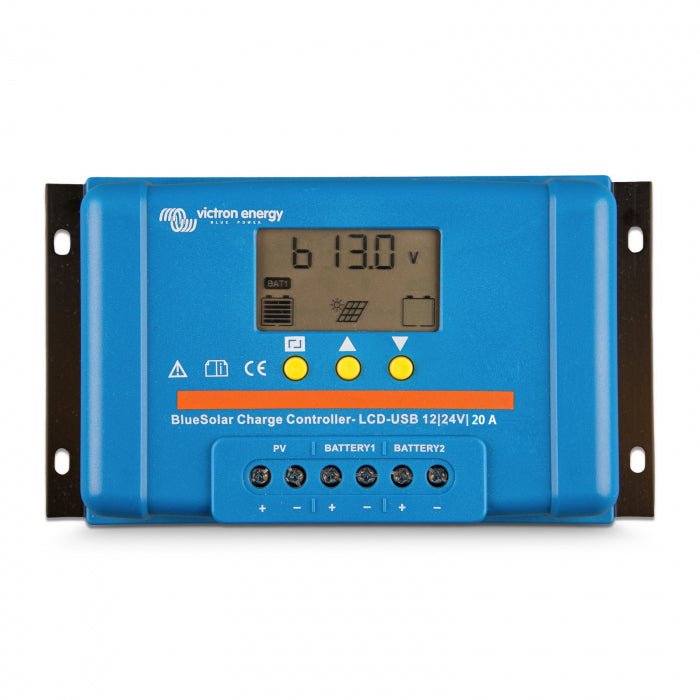 Incarcator solar LCD&USB 12V/24V 20A Victron Energy BlueSolar PWM-LCD&USB 12/24V-20A - CampShop.ro