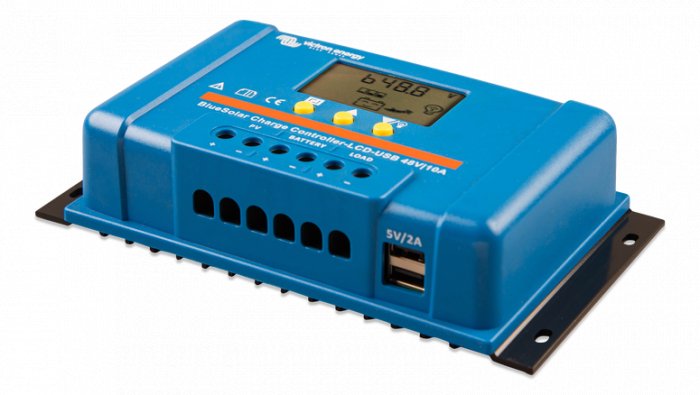 Incarcator solar LCD&USB 48V-20A Victron Energy BlueSolar PWM-LCD&USB 48V-20A - CampShop.ro