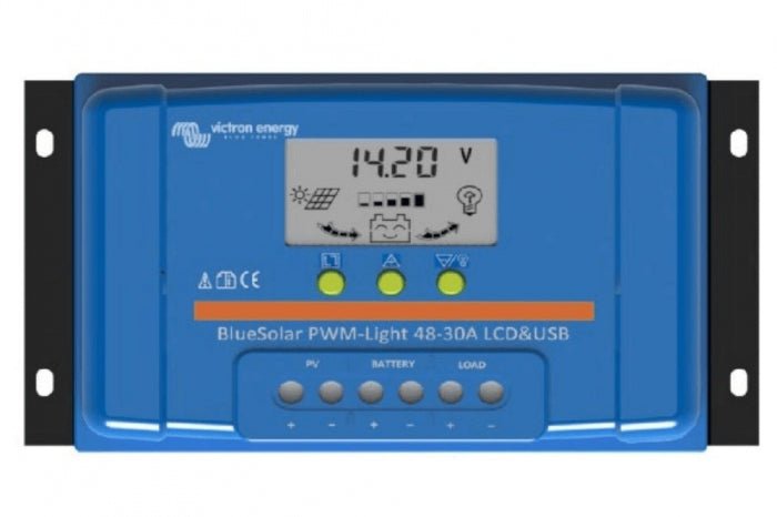 Incarcator solar LCD&USB 48V-30A Victron Energy BlueSolar PWM-LCD&USB 48V-30A - CampShop.ro