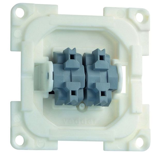 Intrerupator dublu, alb, incastrabil, pentru mobilier rulota/autorulota, INPROJAL - CampShop.ro