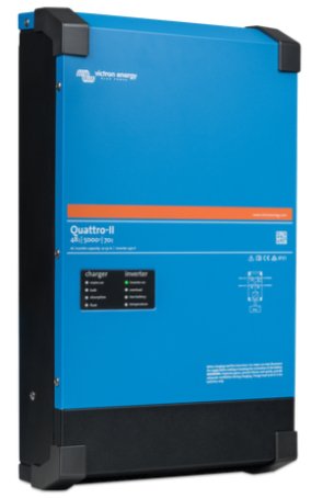 Invertor/ inverter cu incarcator/ charger 48V 5000VA Victron Energy Quattro-II 48/5000/70-50/50 - CampShop.ro
