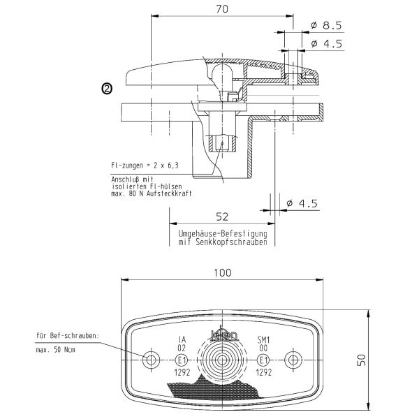 JOKON SMLR 1006 EB / SMLR 1006 AB - lumina de gabarit pentru rulote si autorulote - campshop.ro